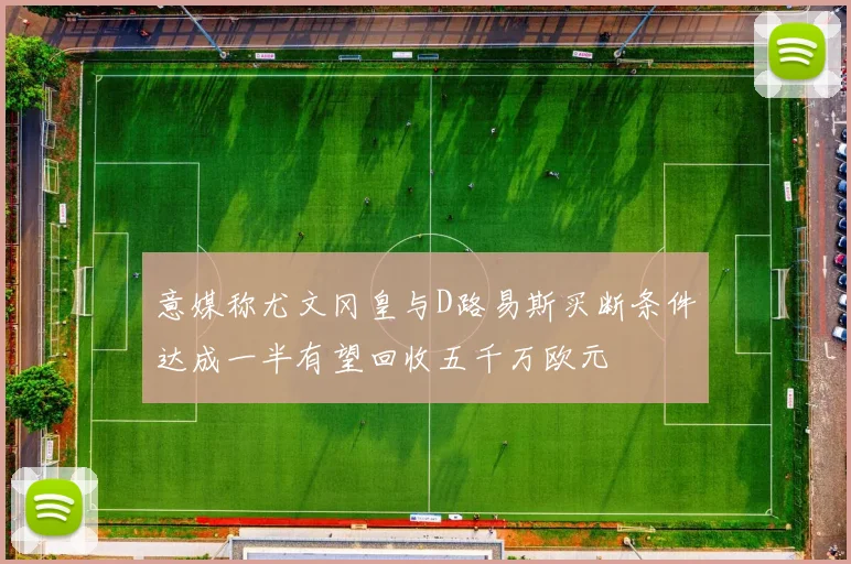 意媒称尤文冈皇与D路易斯买断条件达成一半有望回收五千万欧元